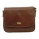 David Jones Handbag - Tan Leather - 6135/12 6135 FLAPOVER